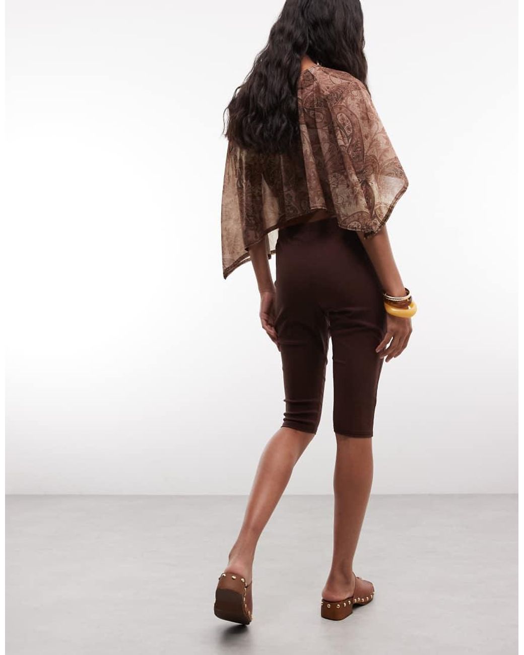 Reclaimed Vintage Natural Bengaline Capri Trouser