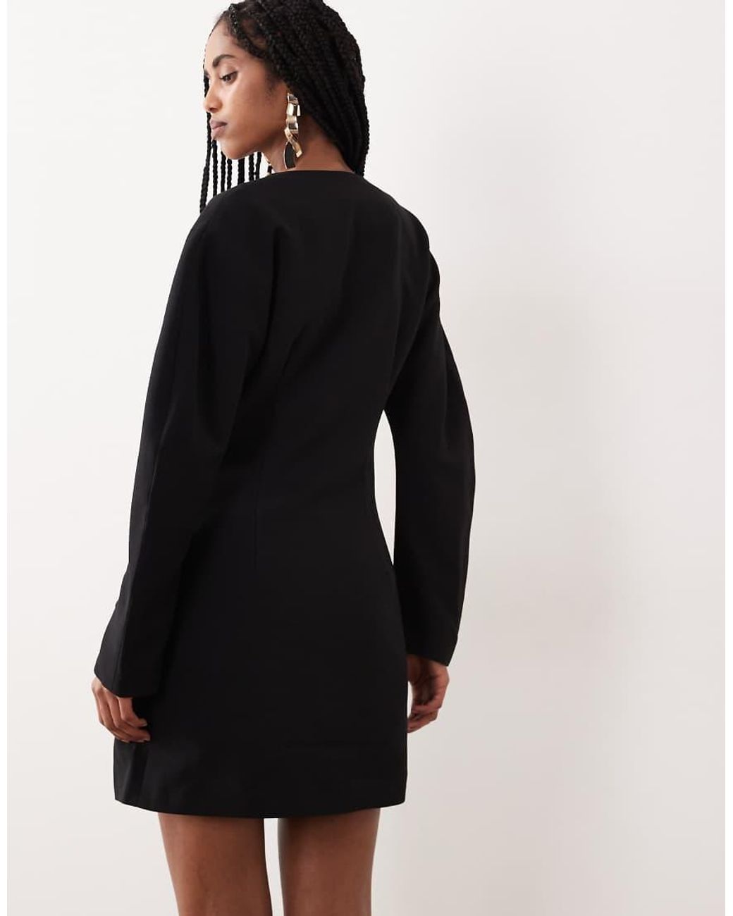 Gina Tricot Black Tailored Mini Dress