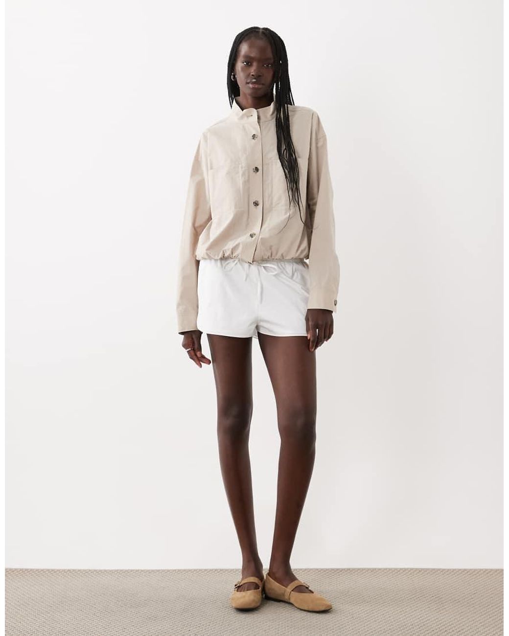 ARKET Natural Cotton Sporty Overshirt