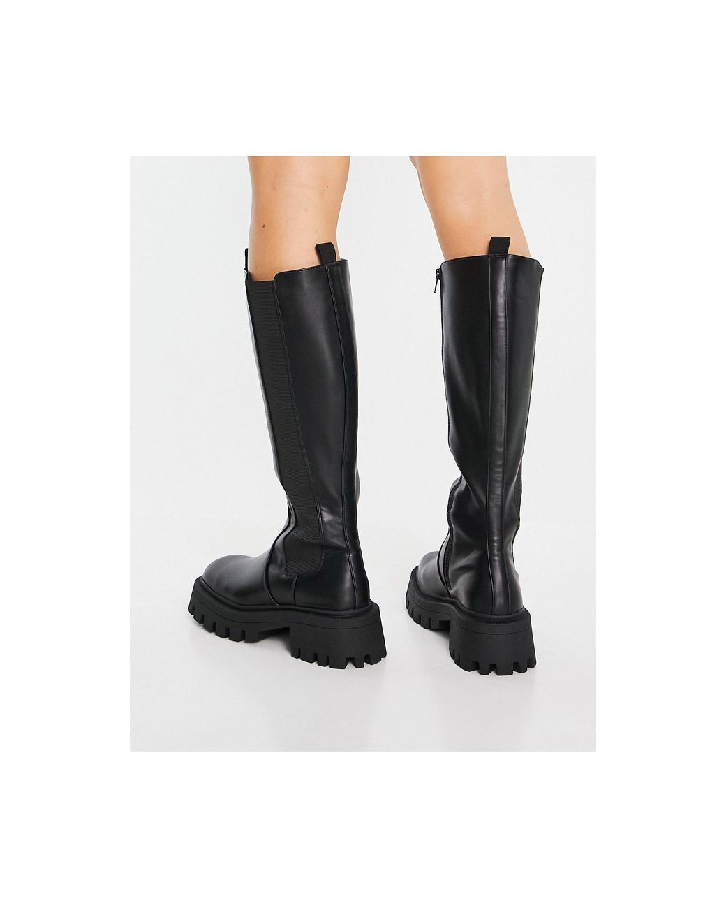 chestnut knee high boots