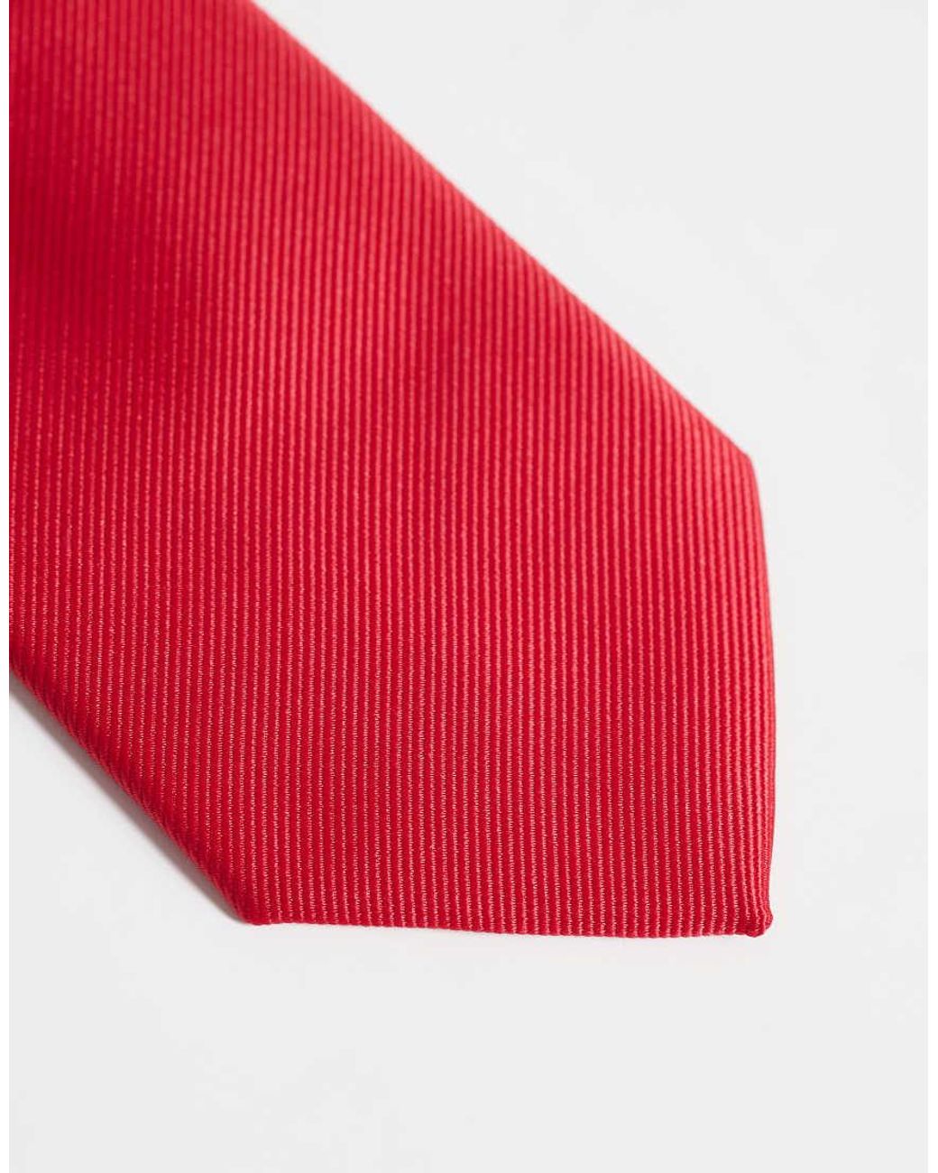 ASOS Red Satin Tie for men