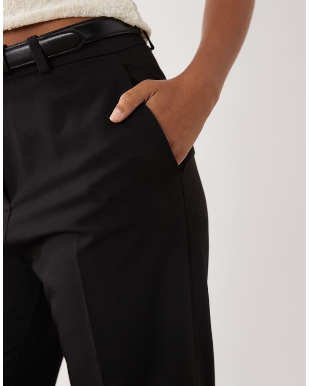 Mango White Boreal Tailored Straight Trouser Co-ord