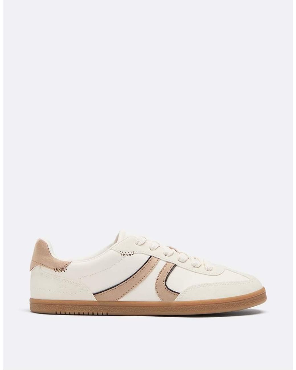 Stradivarius White S011 Basic Retro Trainers