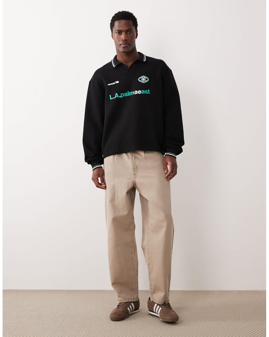 Polo ASOS pour homme en coloris Black