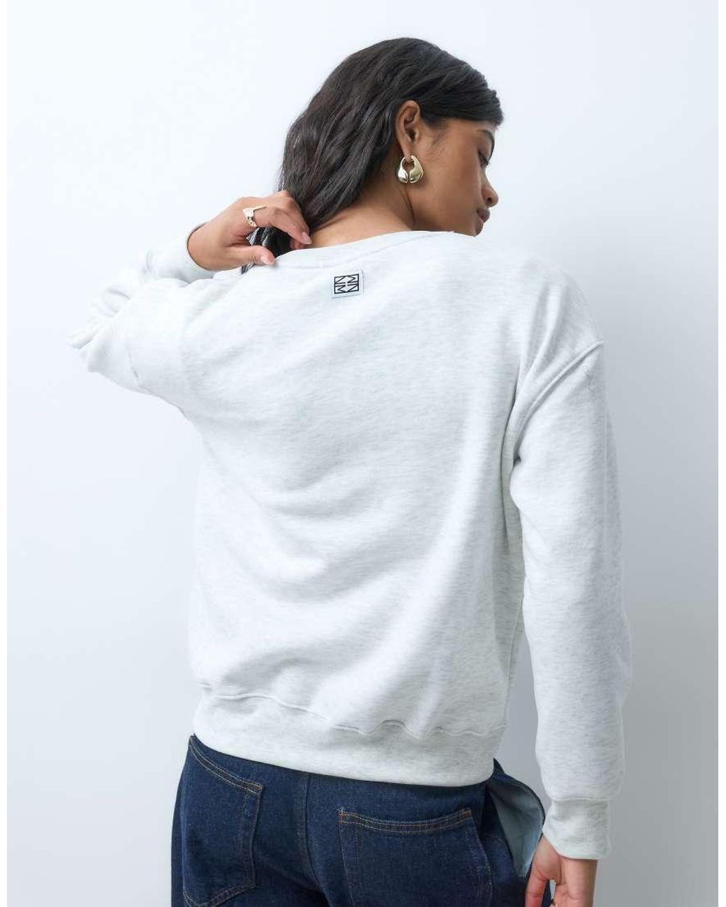 Noisy May Blue Crew Neck Sweatshirt