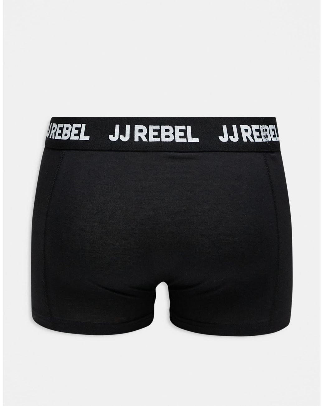 JJ Rebel Black 3 Pack Trunks for men
