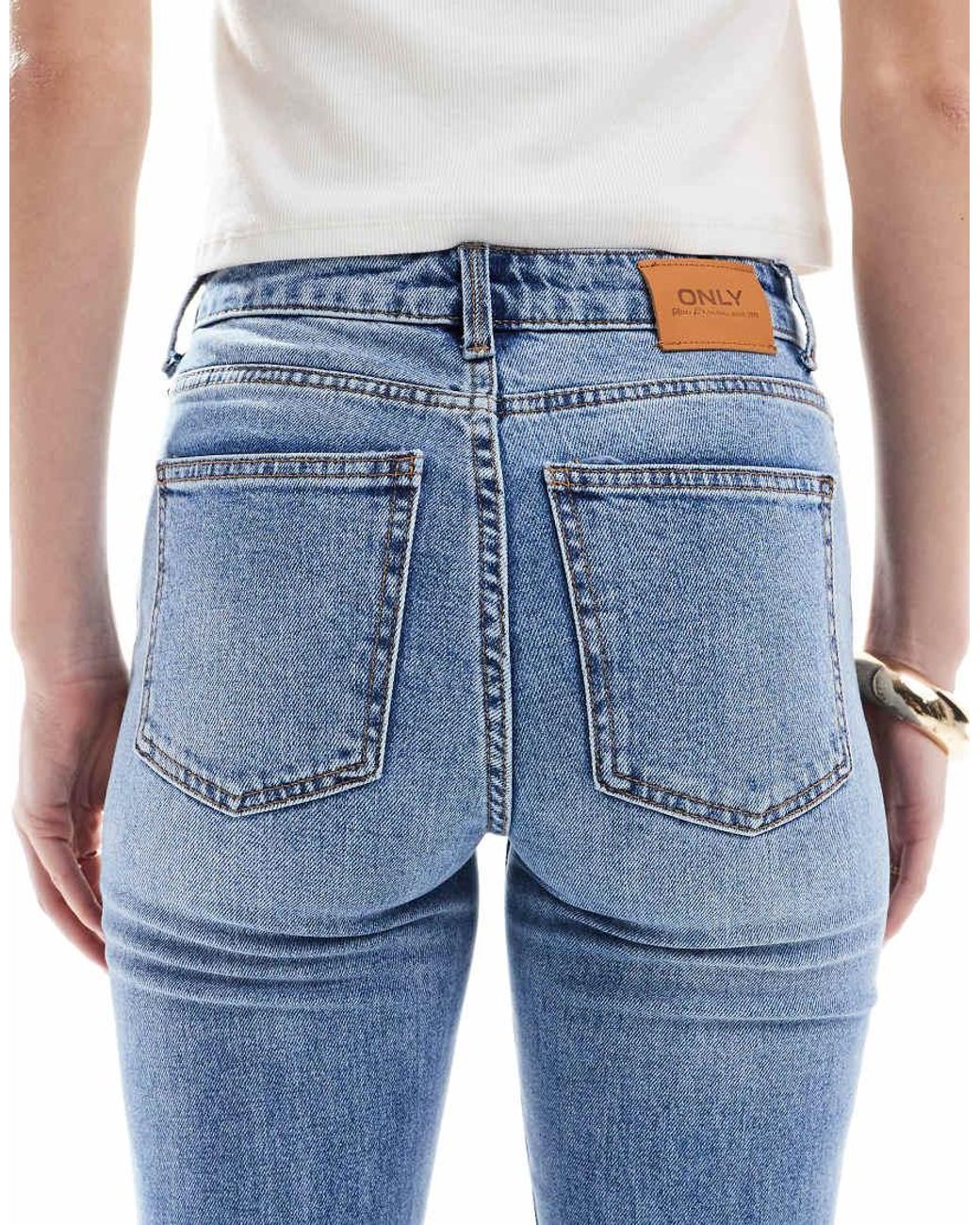 ONLY Blue Emily Straight Leg Jeans