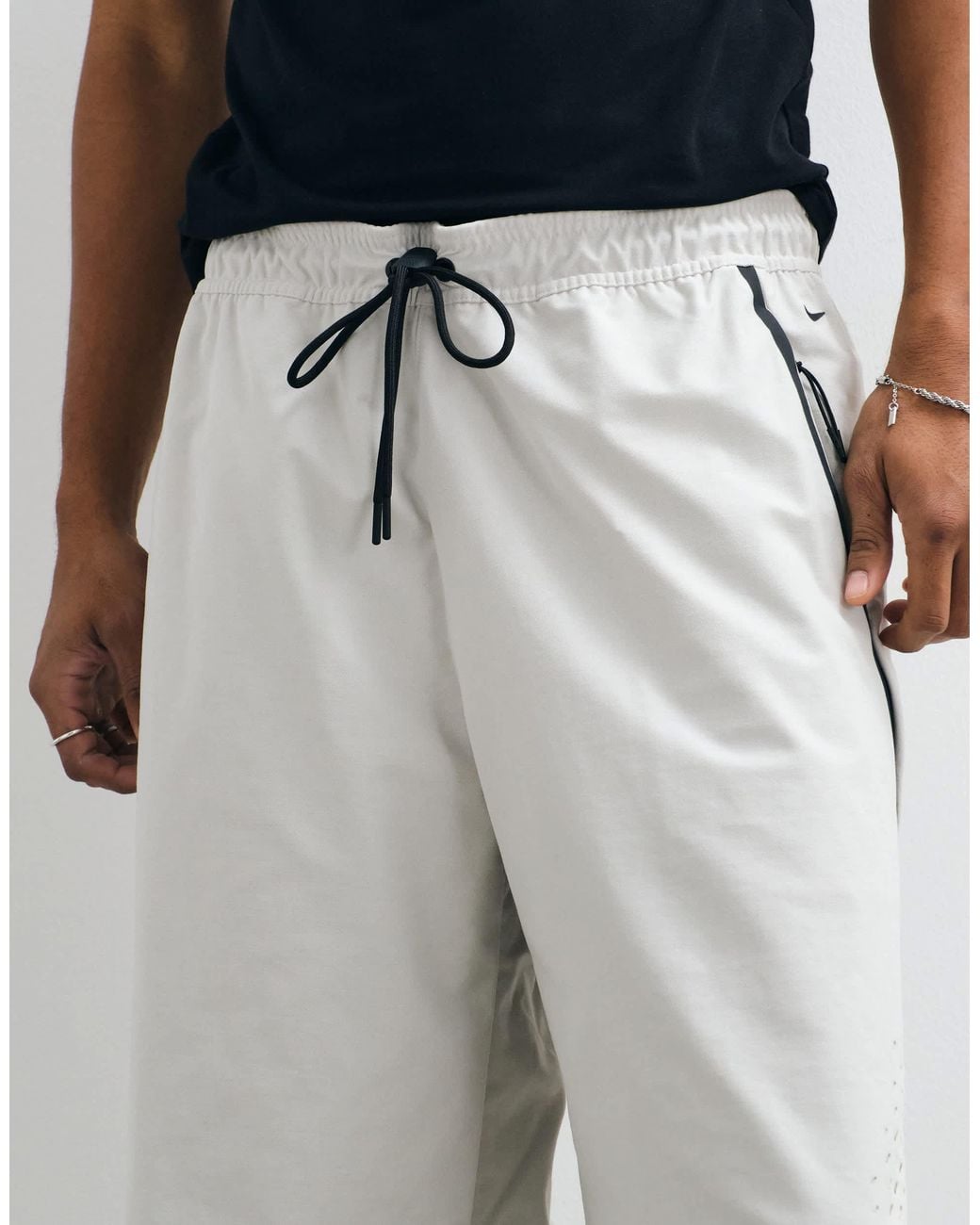 Nike White Tech Evolution Wide Leg Pants for men