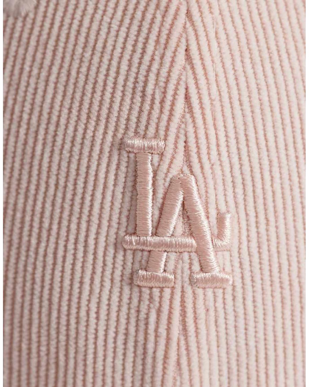 KTZ Pink La Dodgers 9Forty Mini Logo Cord Cap