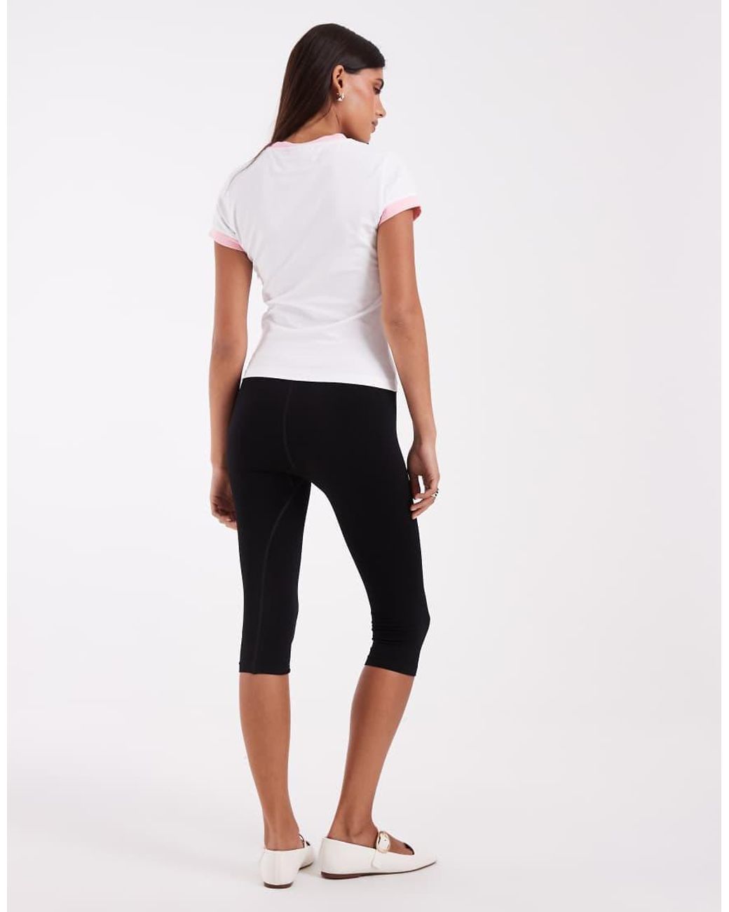 ASOS White Seamless Capris leggings