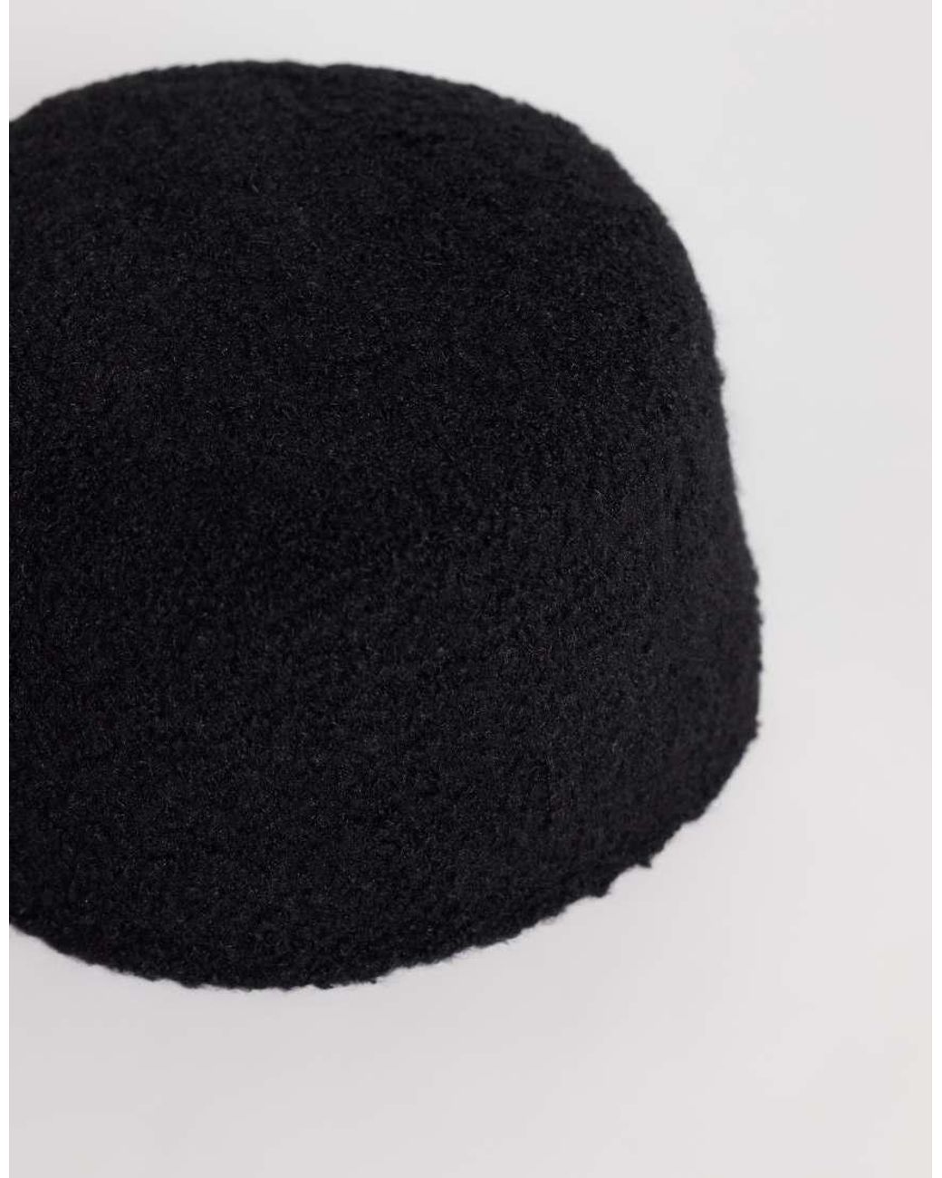 ASOS Black Knitted Boucle Pillbox