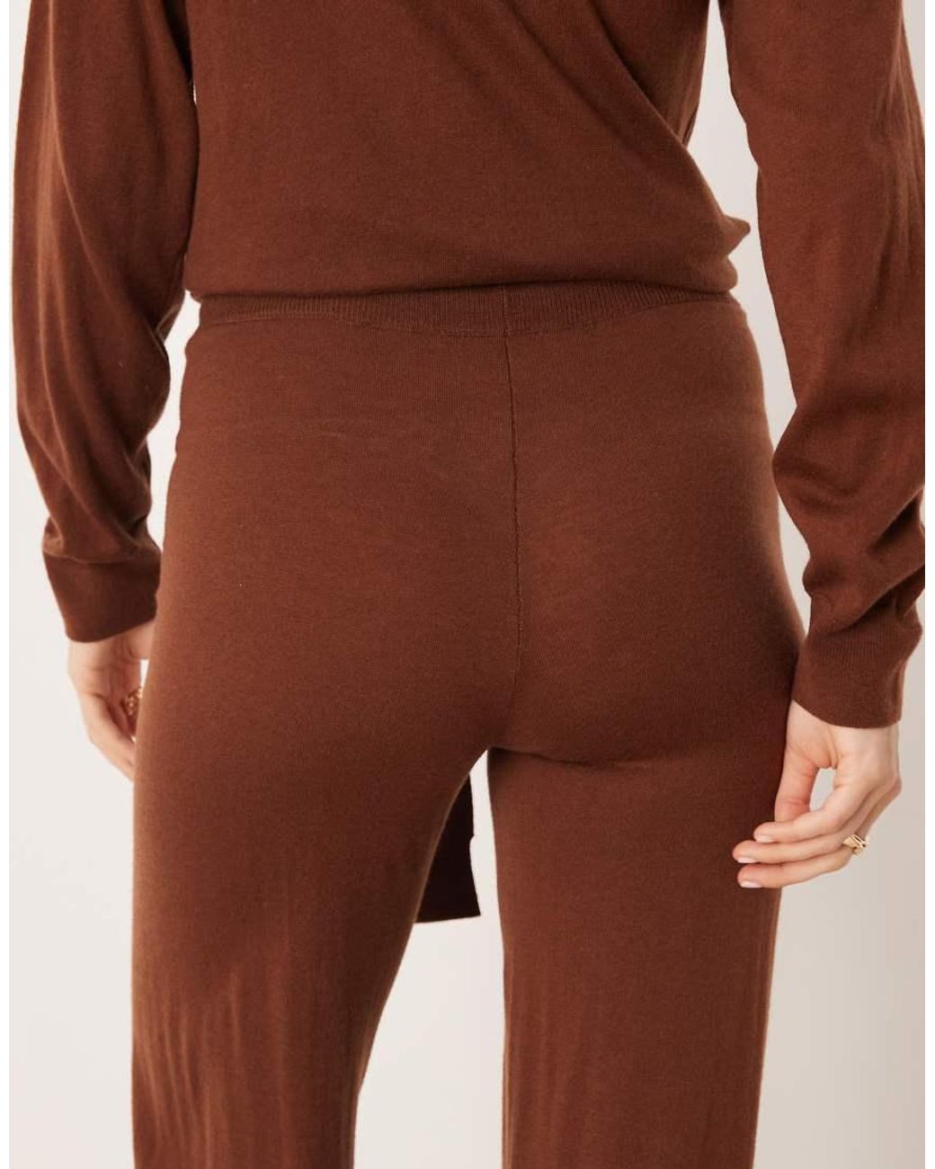Mango Brown Kendrik Knitted Trouser Co-ord