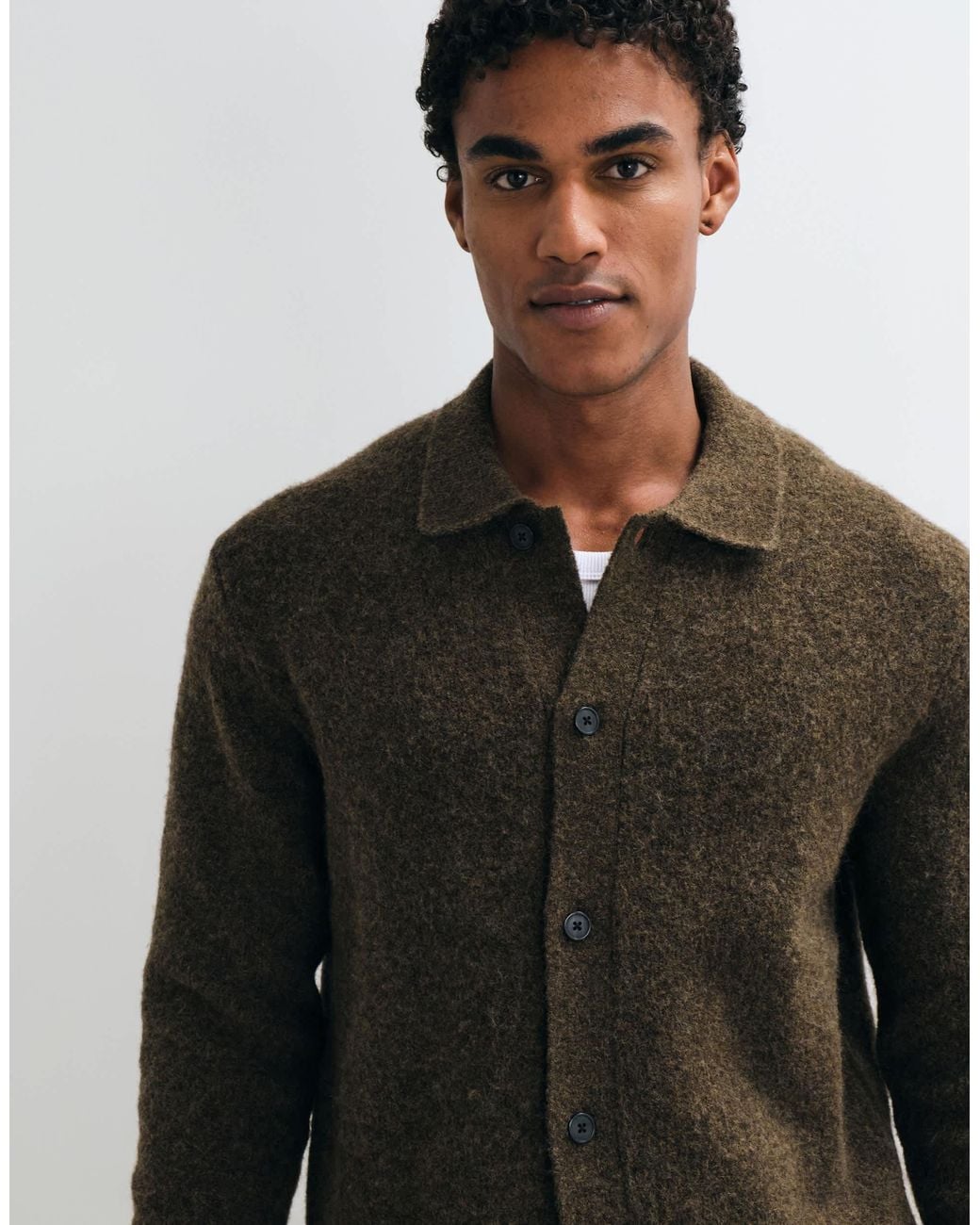 Jack & Jones Brown Button Down Cardigan for men