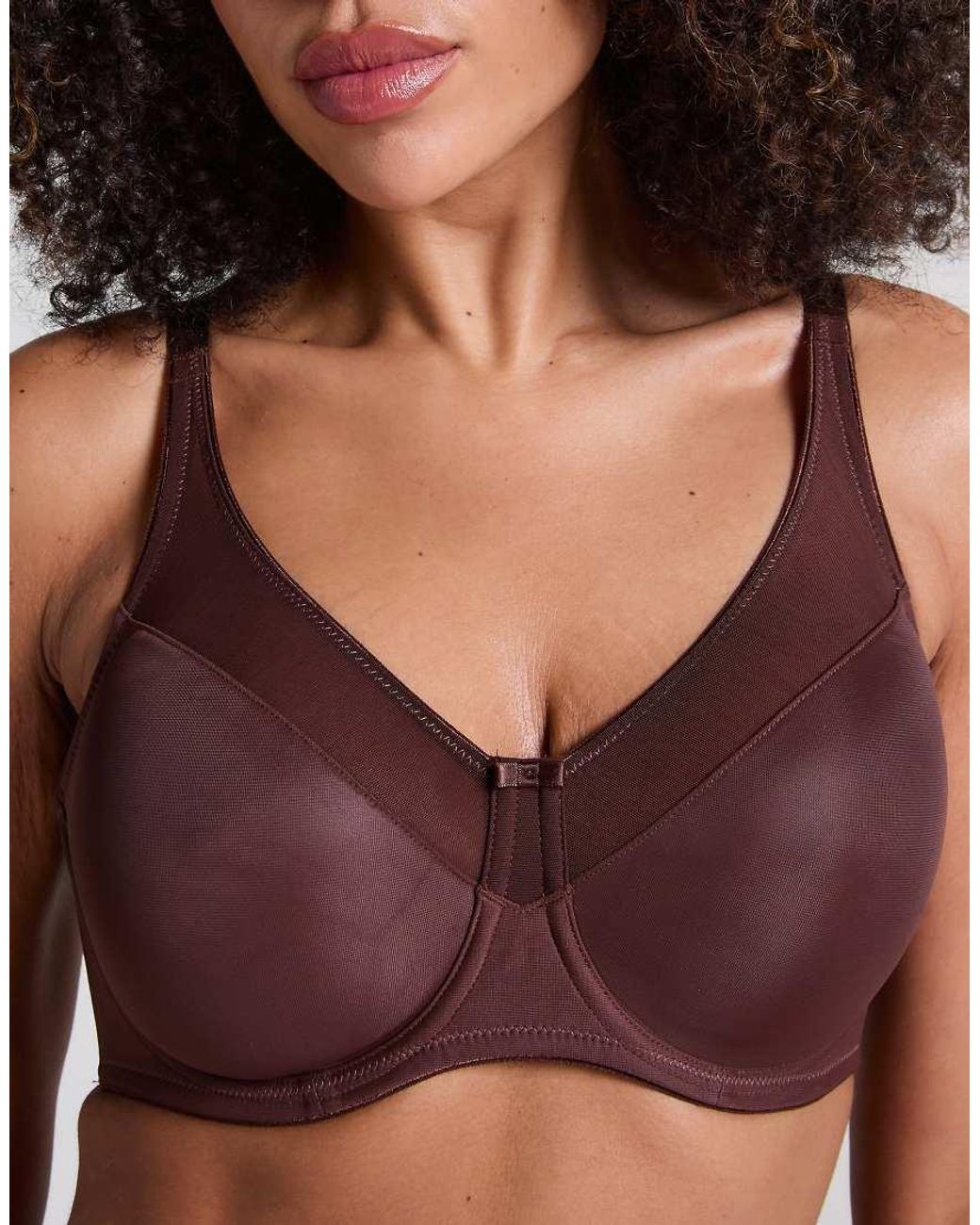 Hunkemöller Brown Nina Non-Padded Underwired Minimizer Bra