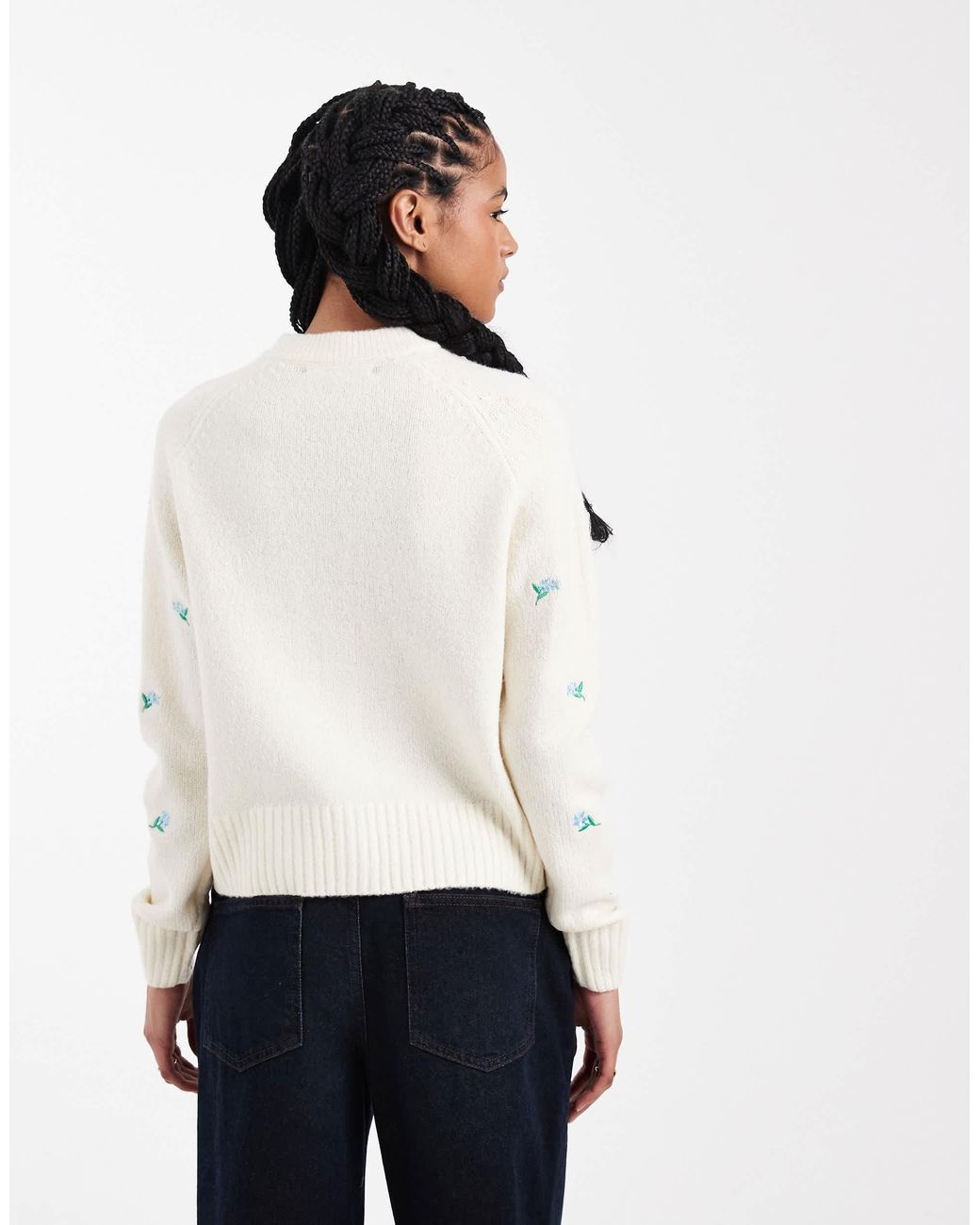 Threadbare White – strickjacke
