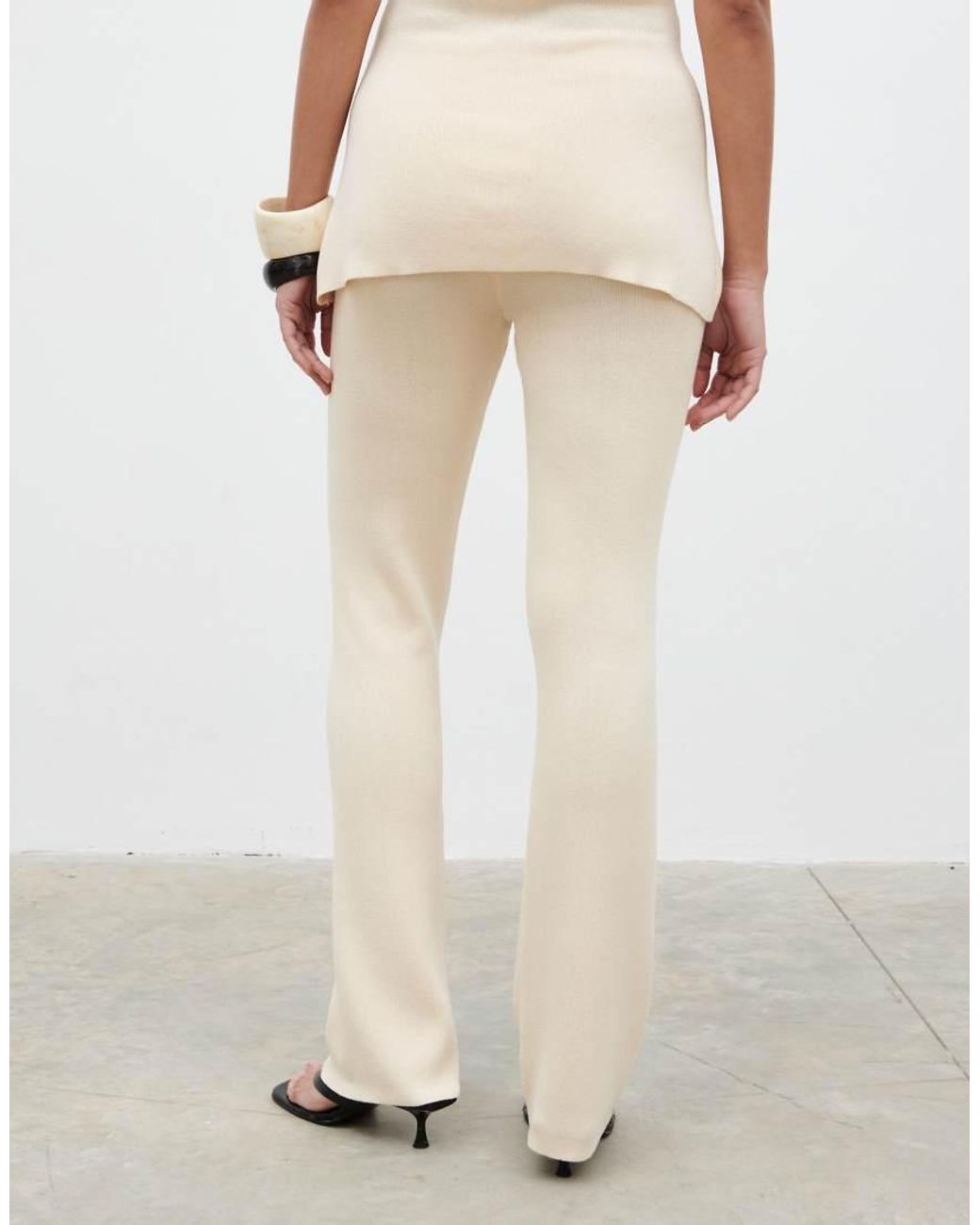 Pretty Lavish Natural Knitted Trouser Co-ord