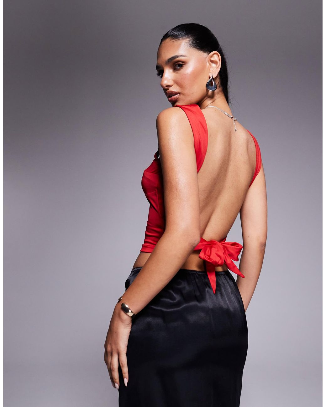 open lace back dress Abeila Strapless Maxi Dress Pink Multi main image 1