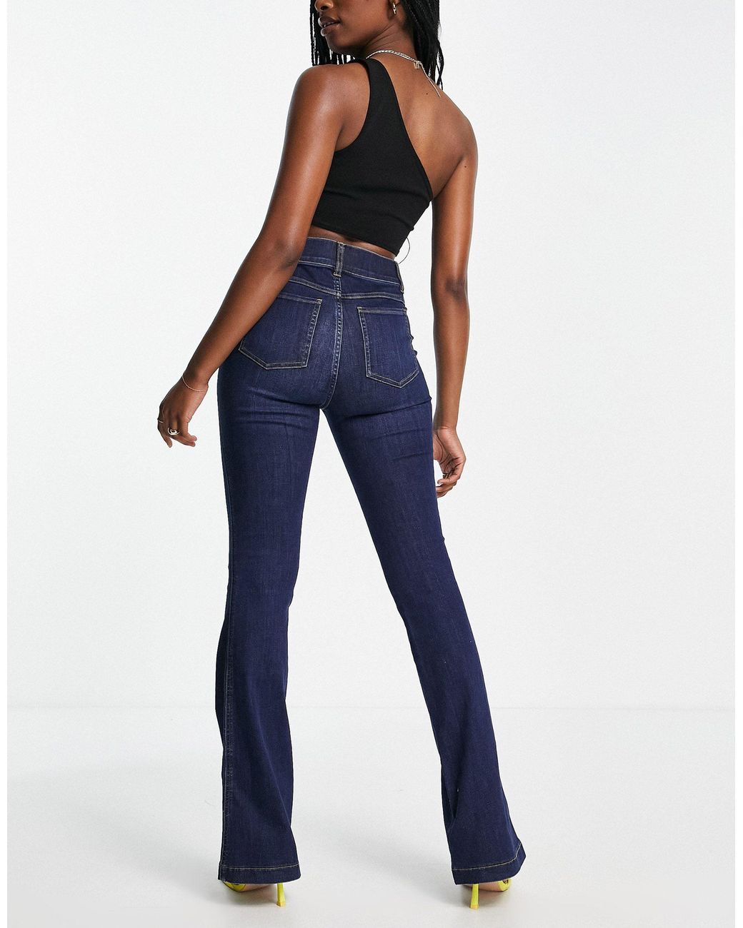 Spanx Denim High Rise Flare Jeans in 