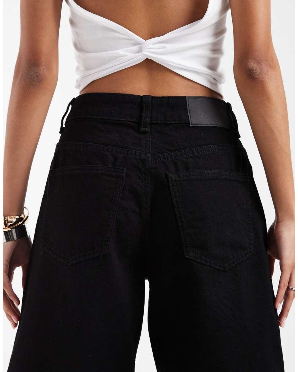 ASOS Black Denim Bermuda Short