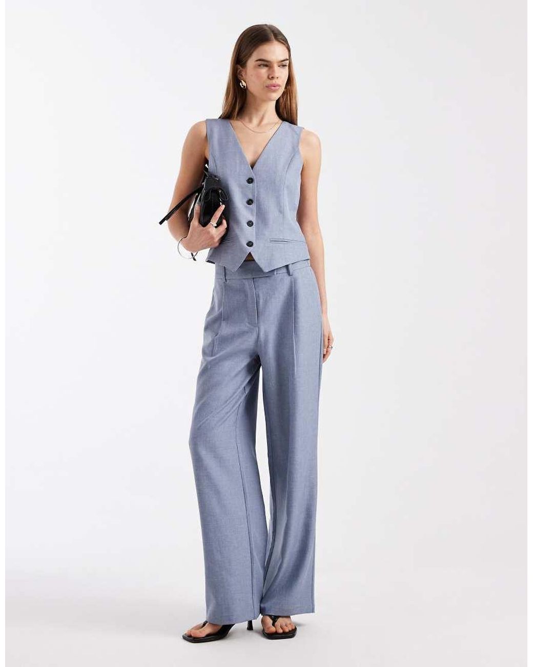 ONLY Aansluitend Gilet in het Blue