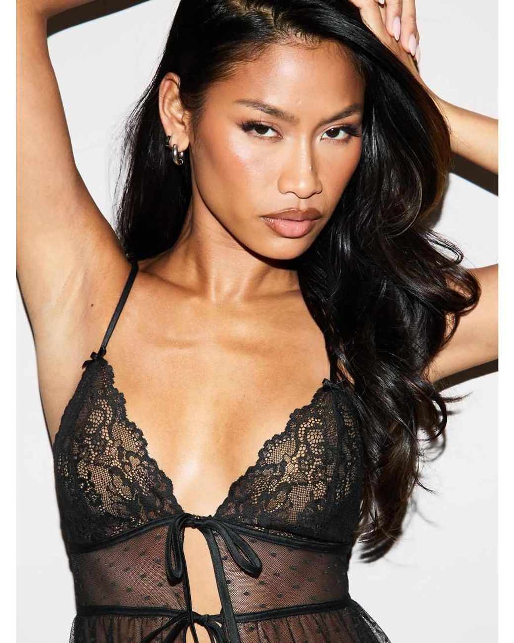 Ann Summers Black Rosabella Cami Top & Shorts Set