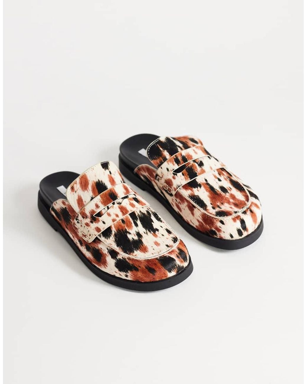 TOPSHOP Multicolor Addie Real Suede Mule Loafer