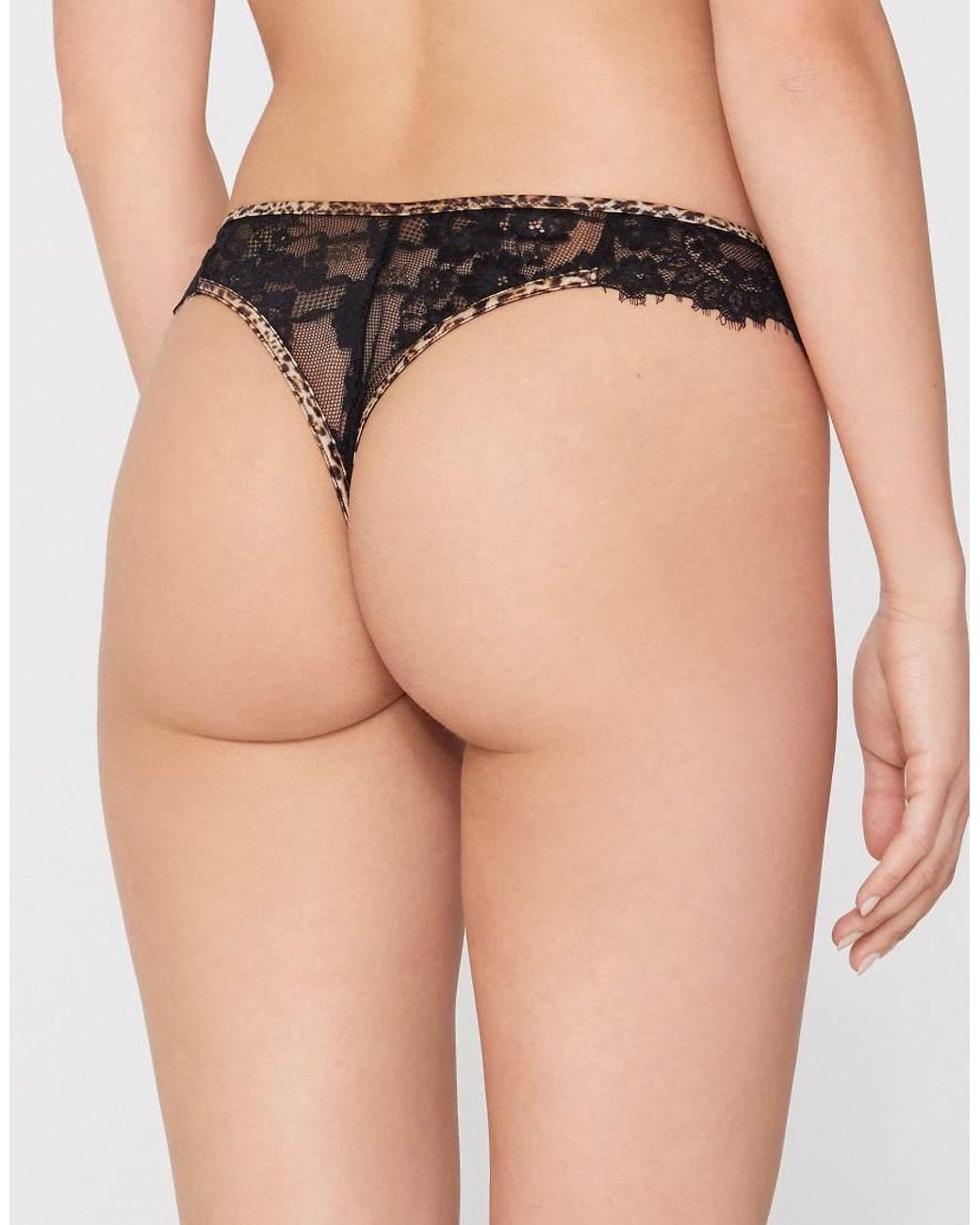 Tezenis Black Jungle Glow Brazilian Knickers