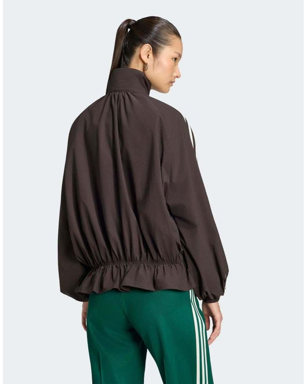 Adidas Originals Brown Firebird Blousy Oversized Track Top