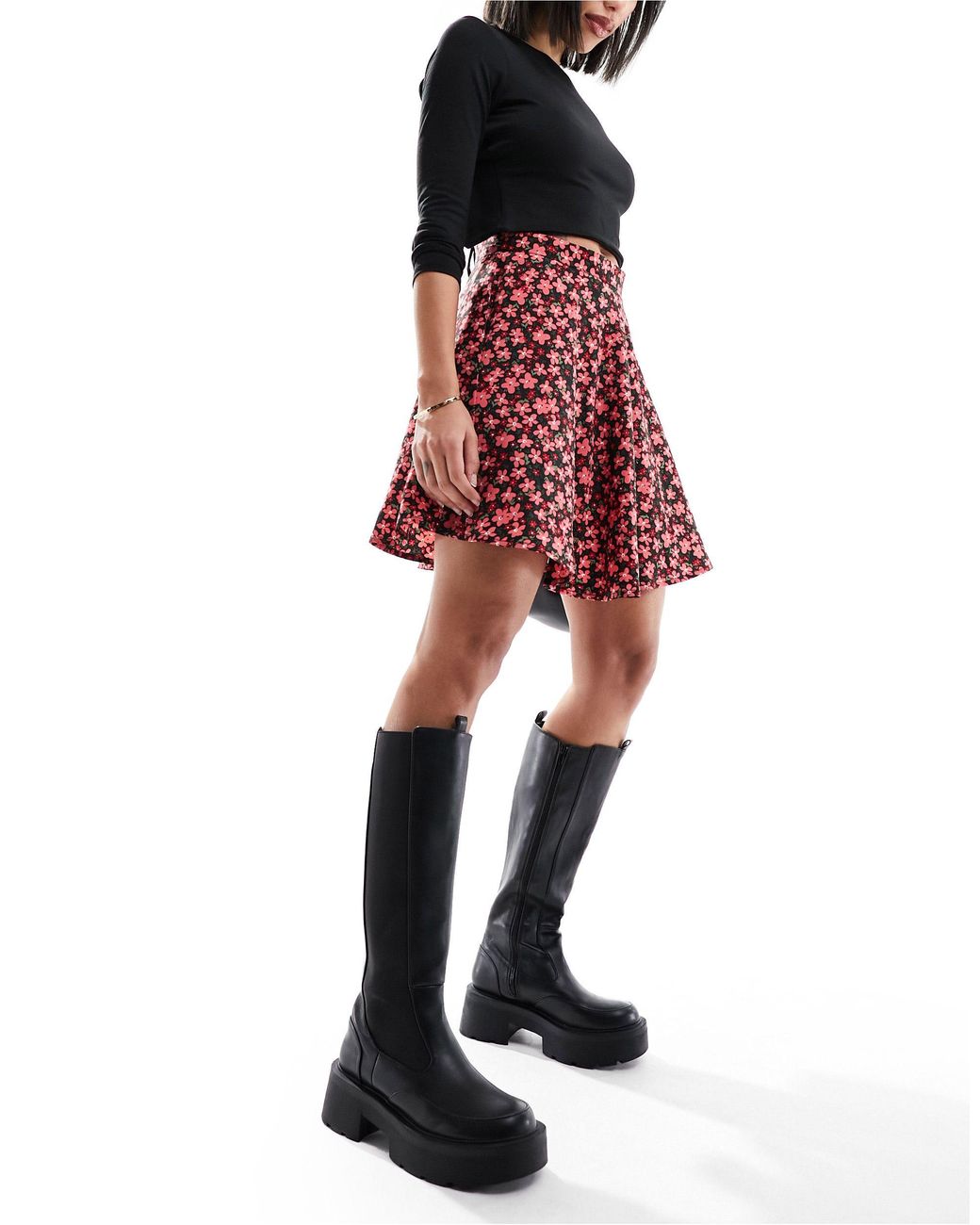 Ditsy floral print mini skirt 2025