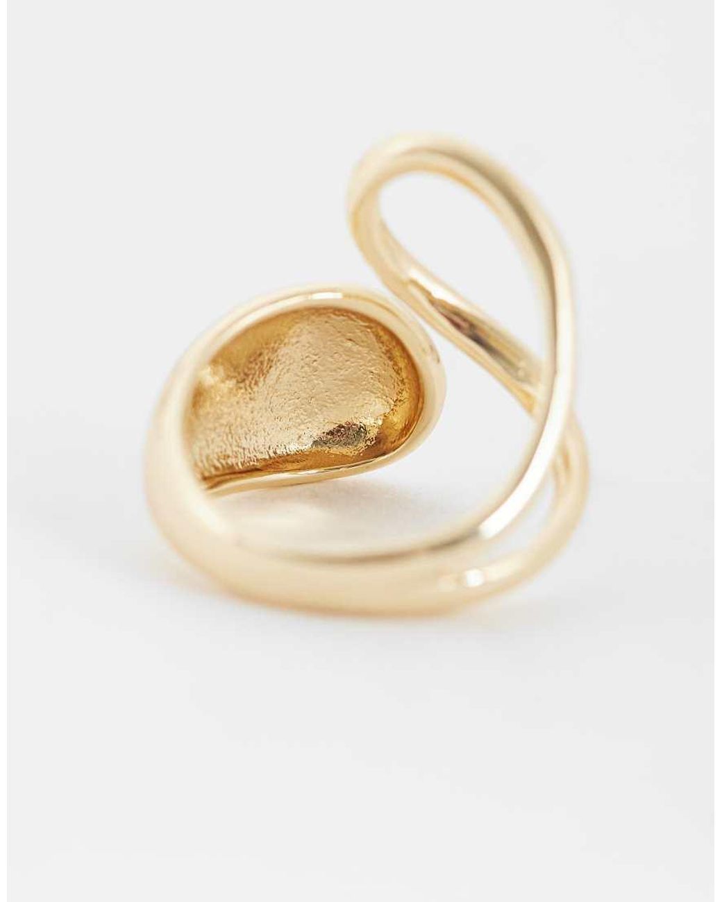 ASOS Metallic Ring With Wraparound Design