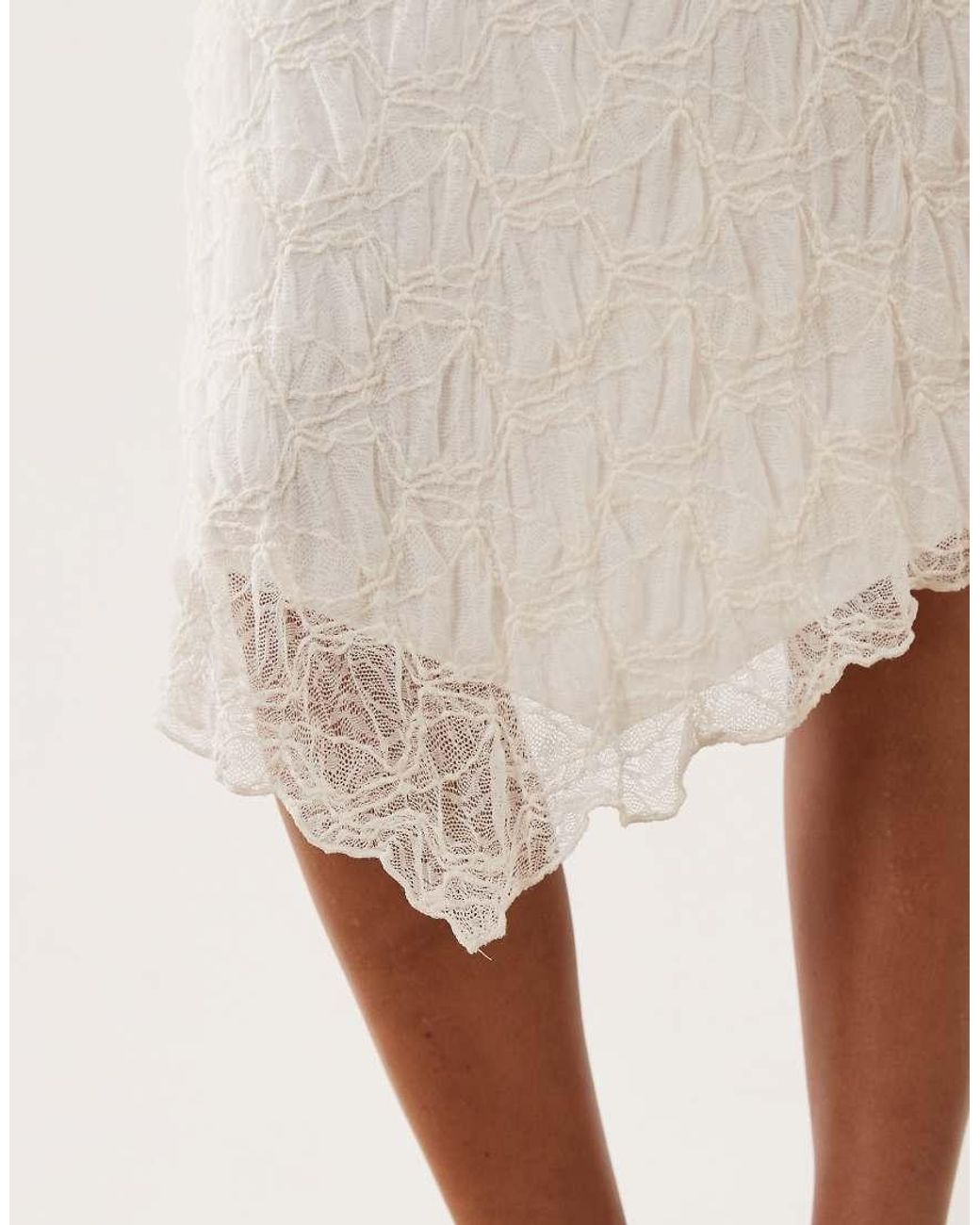 Cotton On Natural Sofia Lace Skirt