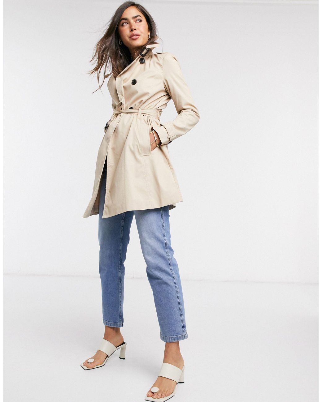 Stradivarius Basic Midi Trench Coat 