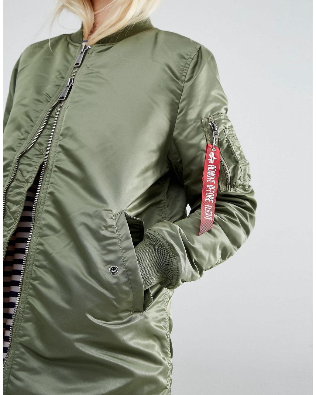 alpha industries longline bomber