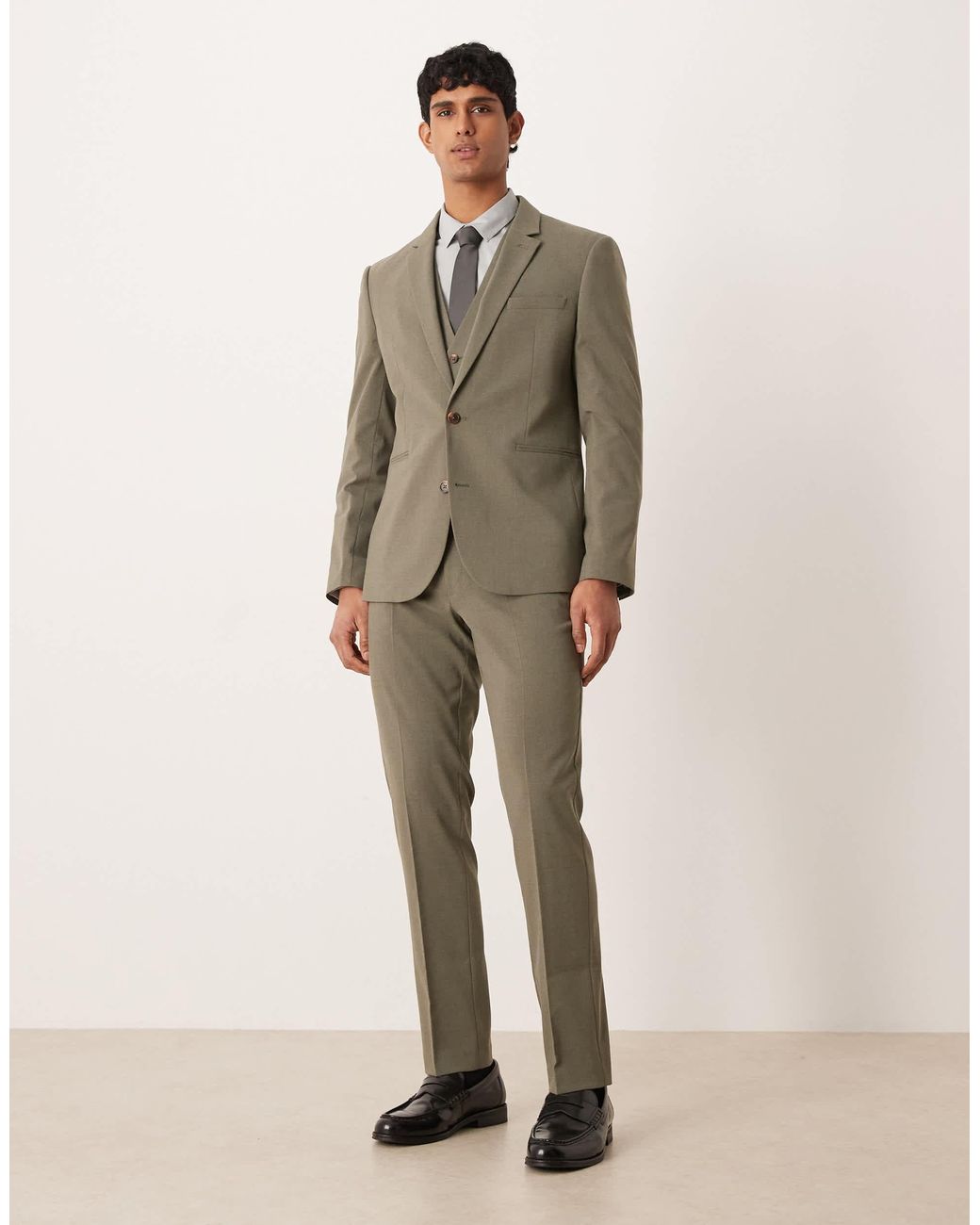 Veste ASOS pour homme en coloris Natural