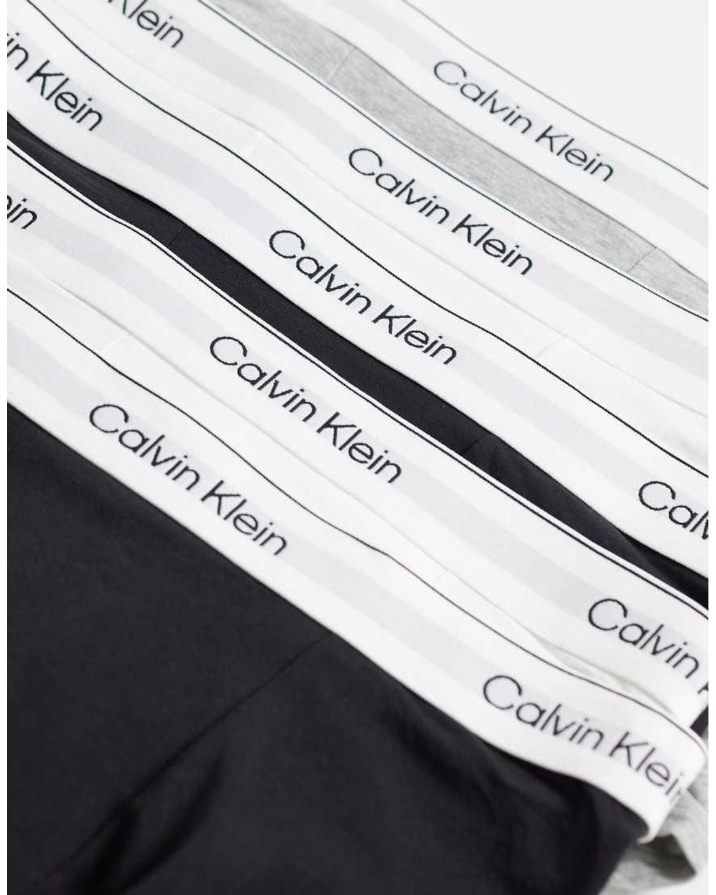 Calvin Klein White Icon Cotton Stretch 5 Pack Relaxed Fit Trunks for men