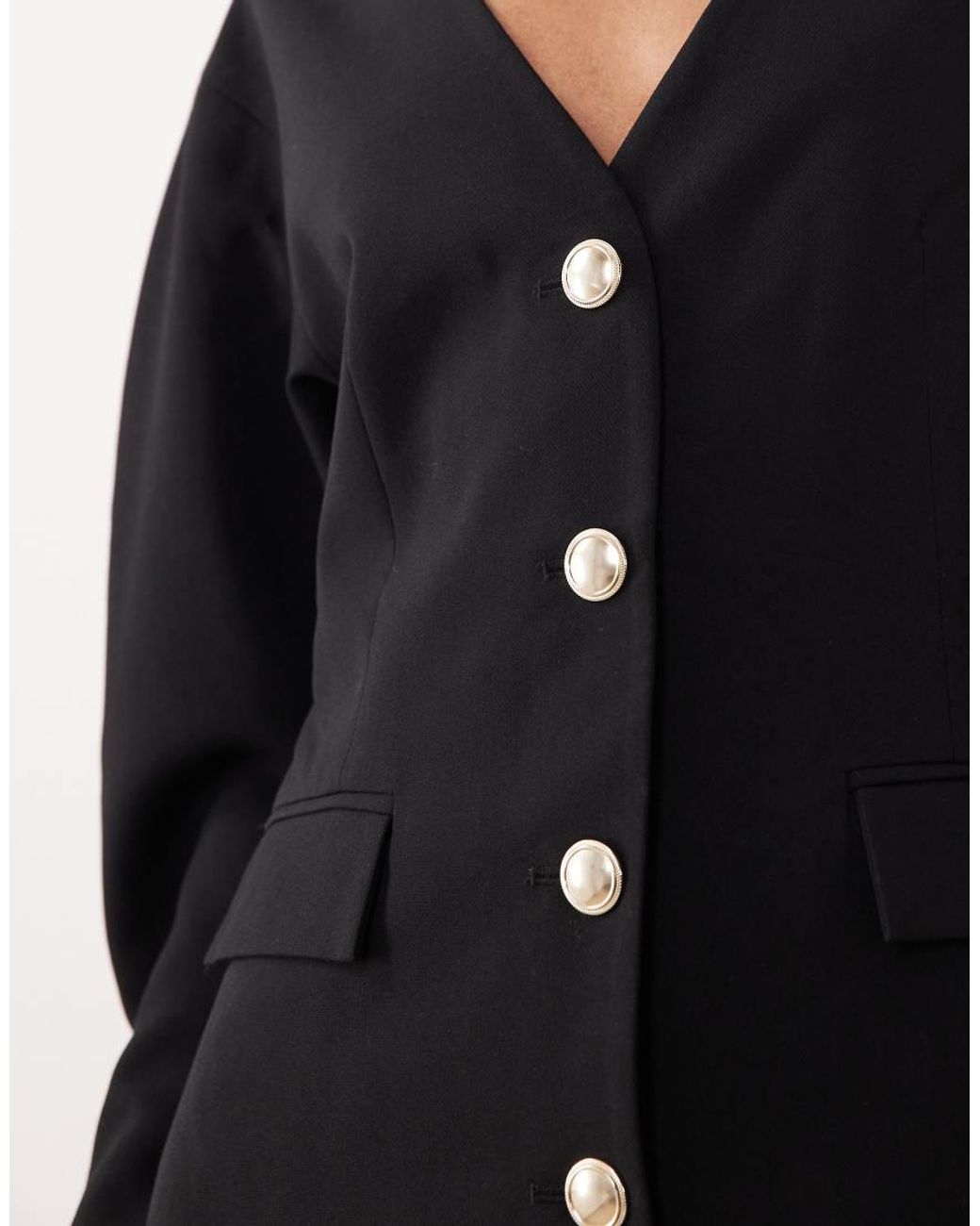 Gina Tricot Black Tailored Mini Dress