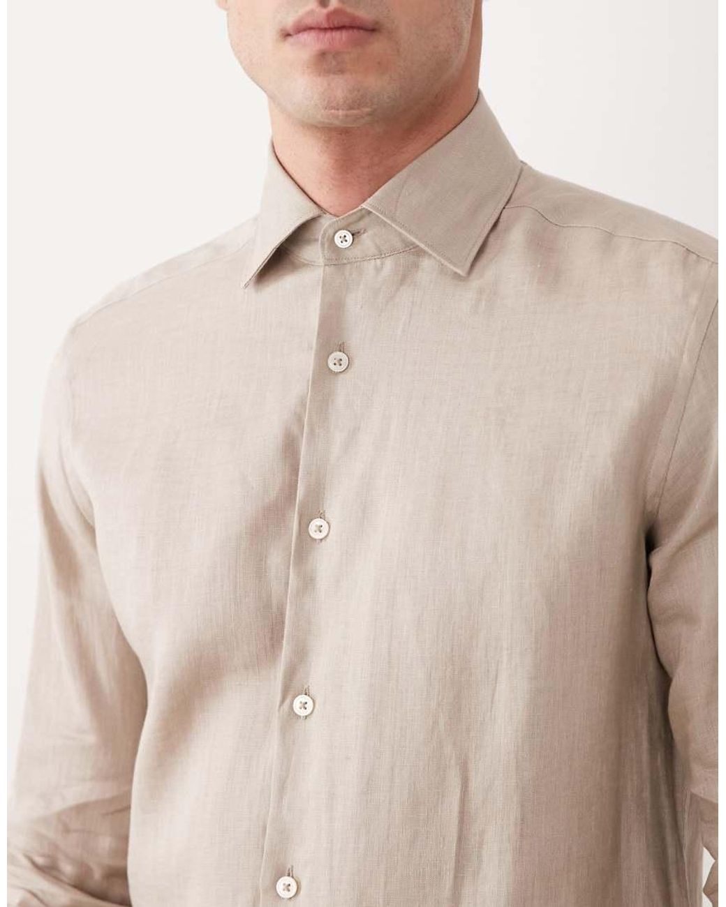 Mango Natural 100% Linen Relaxed Shirt for men