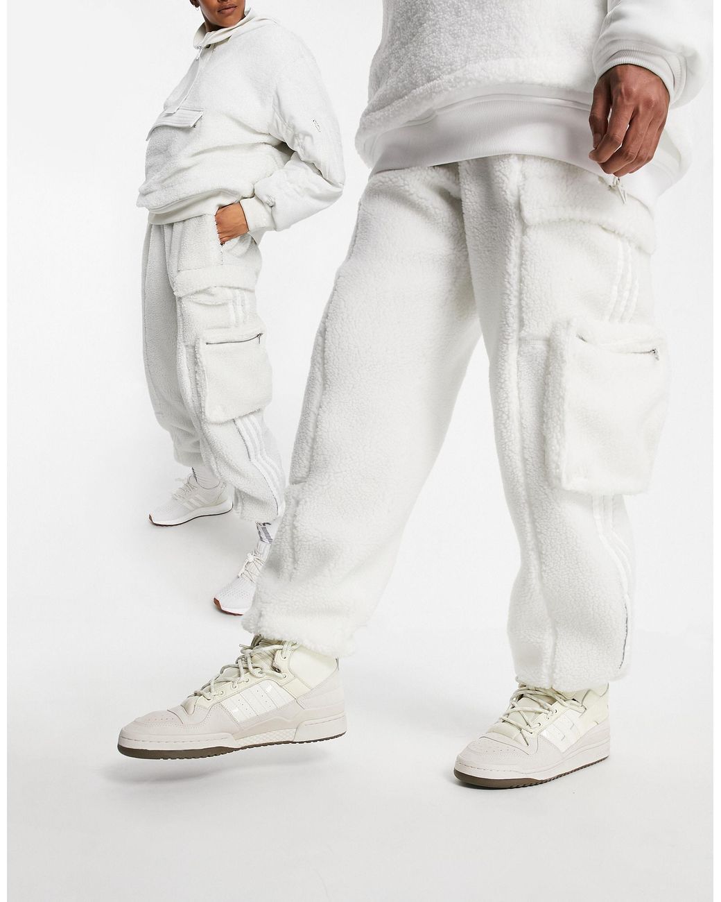 Ivy Park Adidas X Teddy Cargo joggers in White Lyst Australia