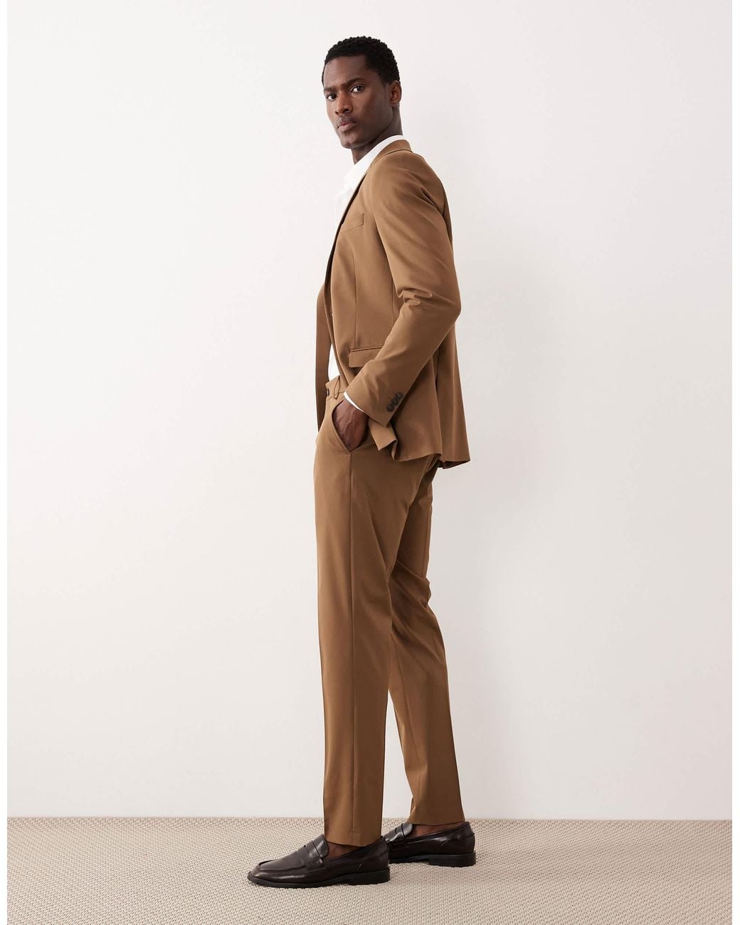 SELECTED Natural Slim Fit Suit Trouser for men
