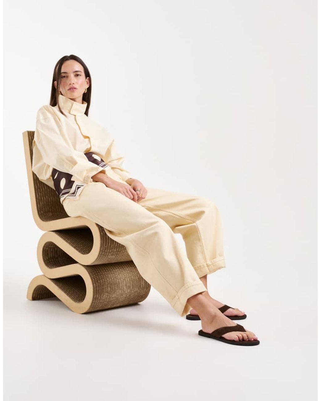Vagabond Natural Shoemakers Zaida Suede Flip Flops
