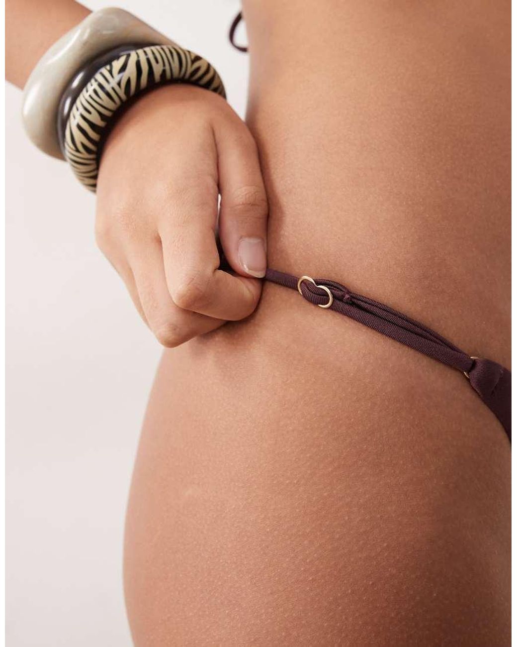 Cotton On Brown Scoop Neck Bikini Set