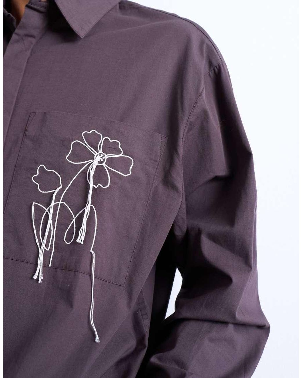 Camicia Oversize di Topman in Blue da Uomo