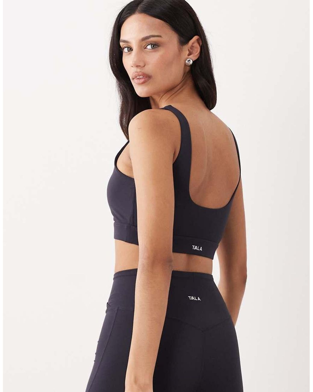 Tala Blue Dayflex Built-In Support Essential Square Neck Vest
