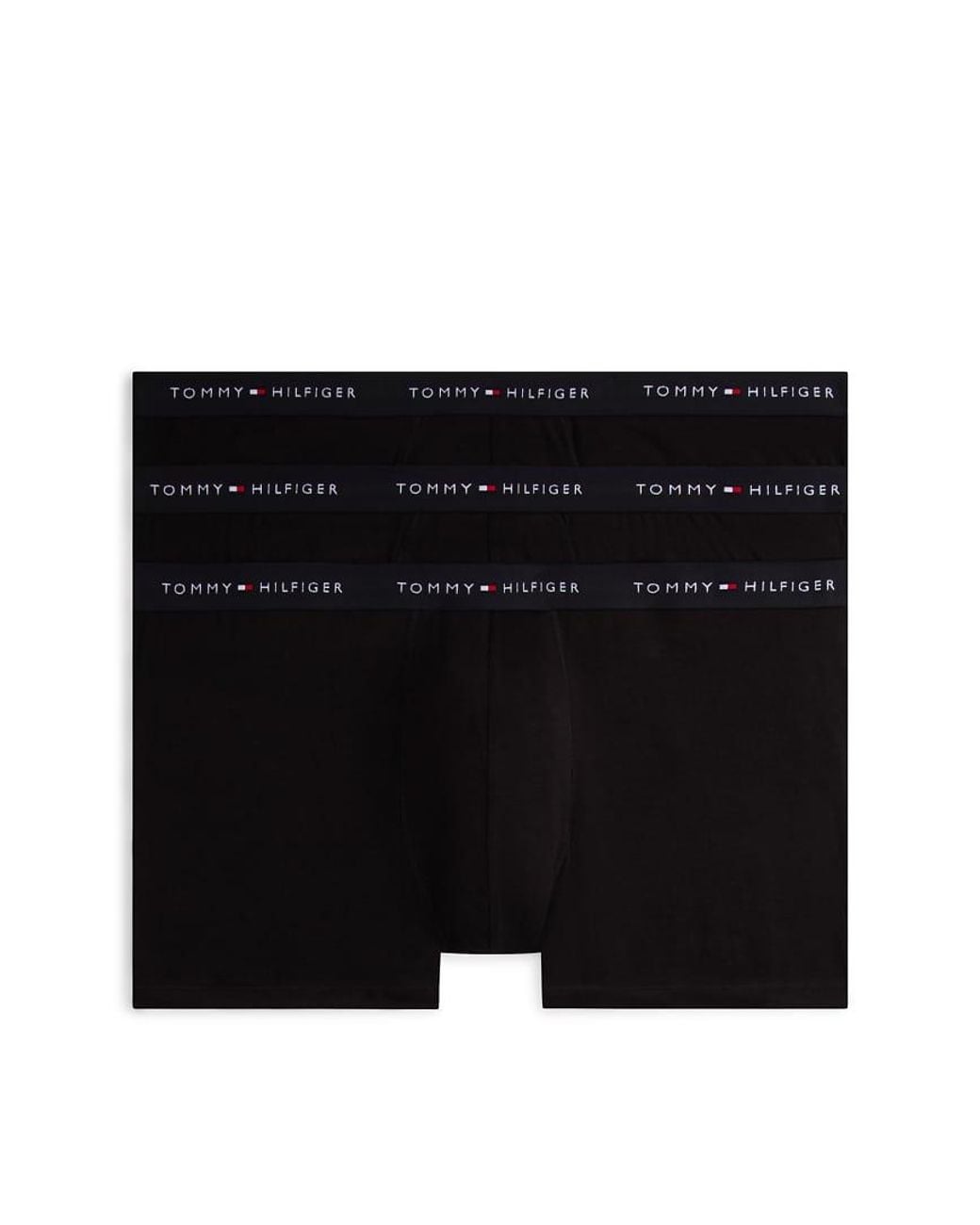 Tommy Hilfiger Black Signature Cotton Plus 3-pack Trunks for men