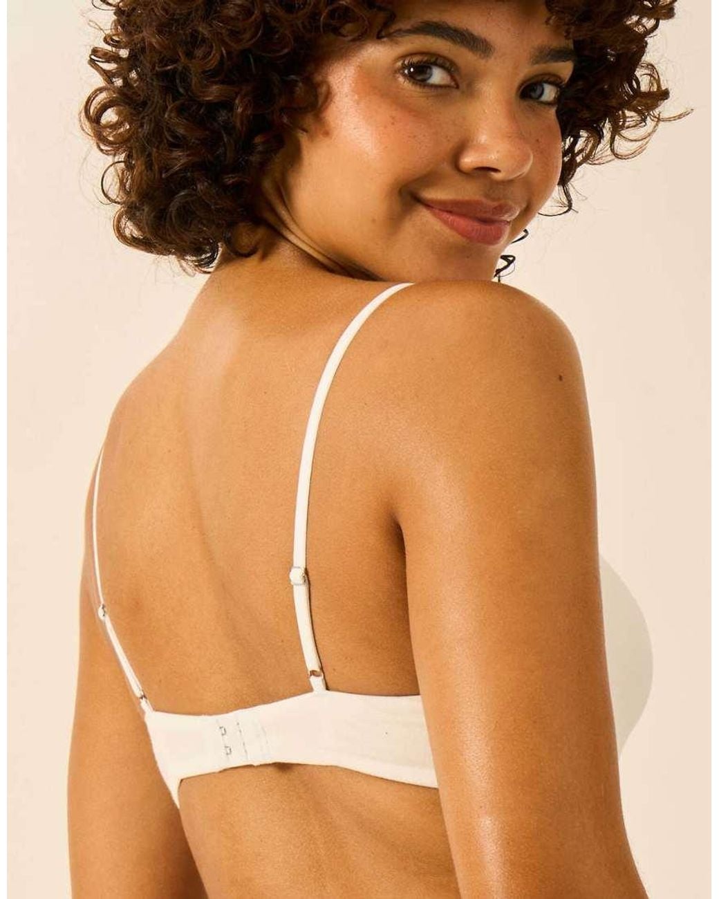 Stripe & Stare Brown Zigzag Lace Demi Bra