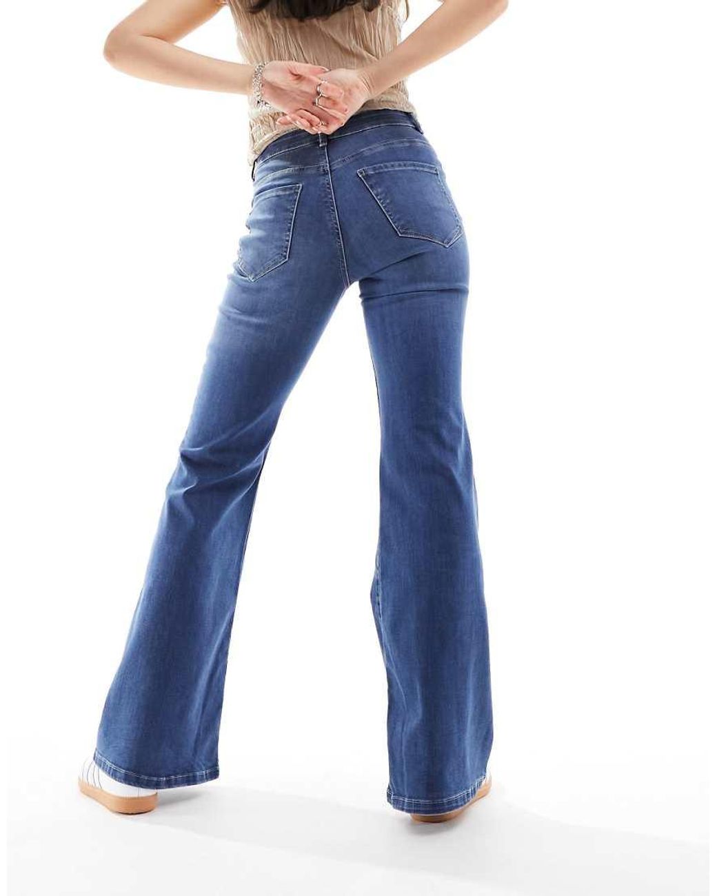 ONLY Blue Rose High Waisted Flare Jeans