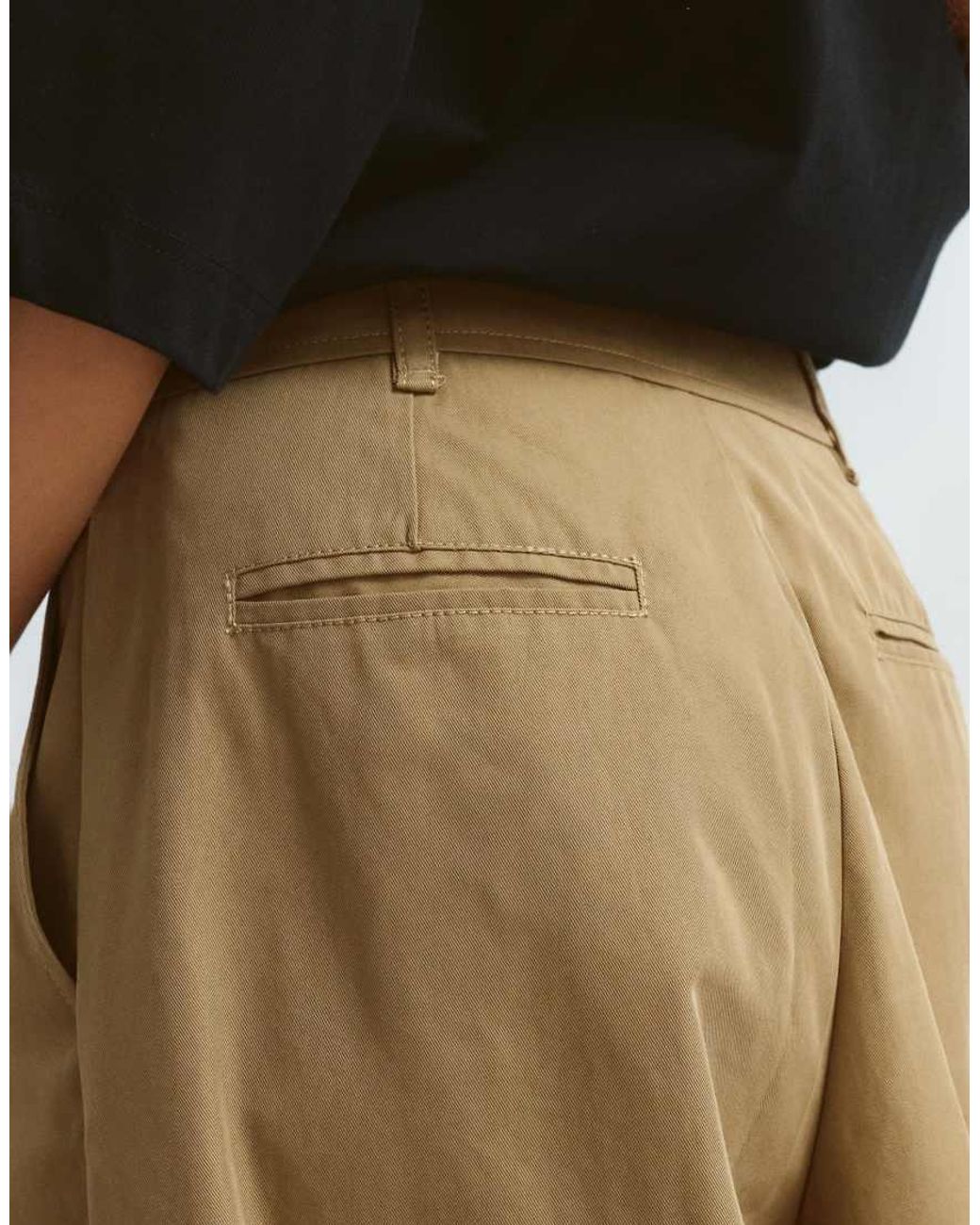 ARRANGE Green Alva Fold Detail Wide Leg Pants