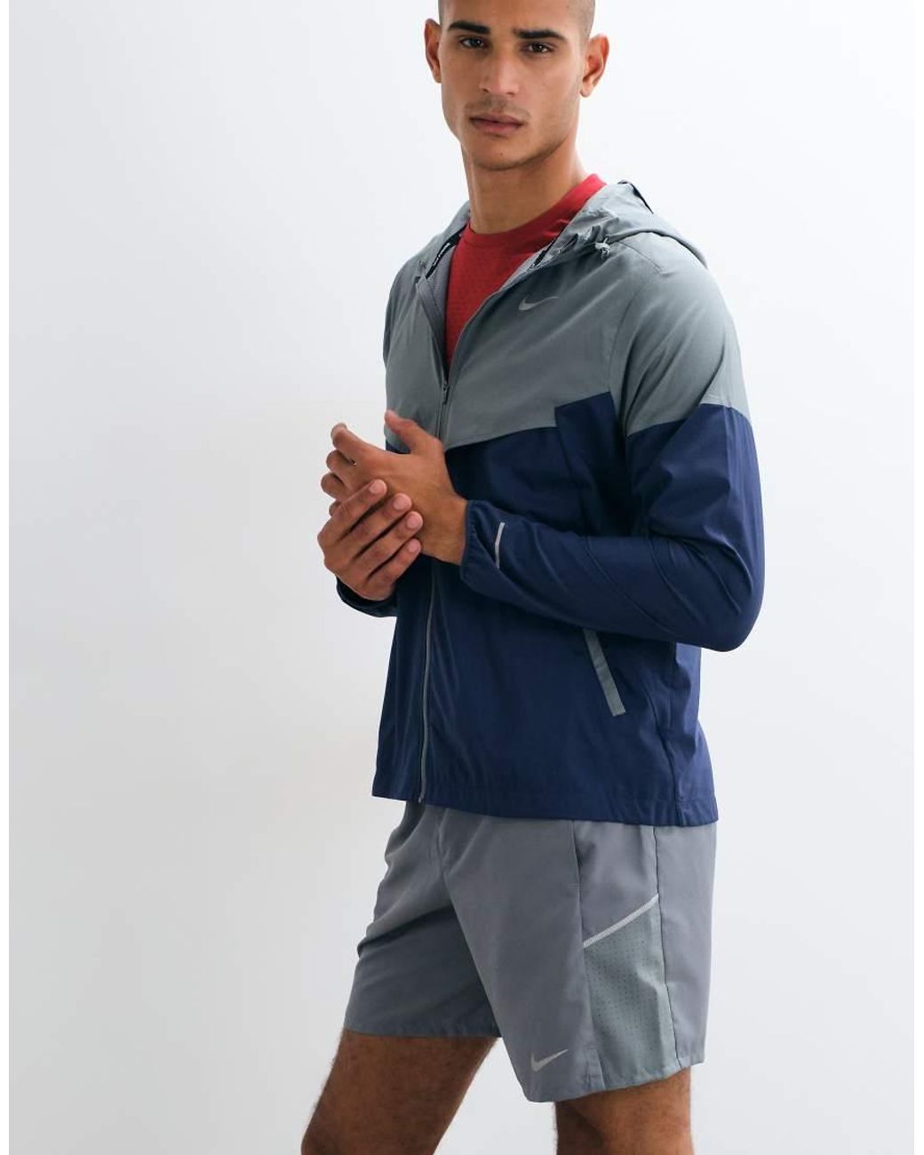 Nike Blue Miler Dri-fit 7 Inch Shorts for men
