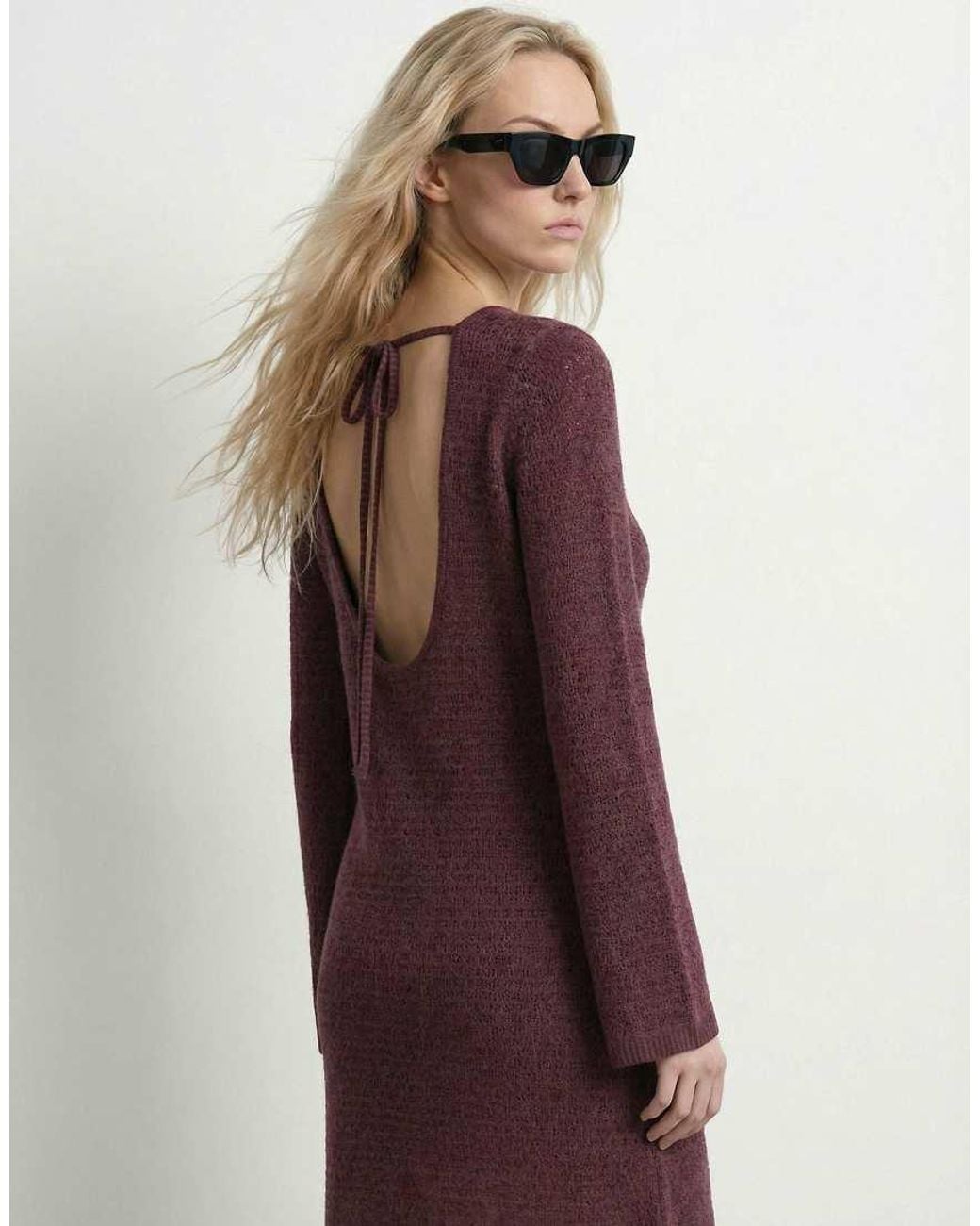 HYPEDROP Purple Knitted Dress