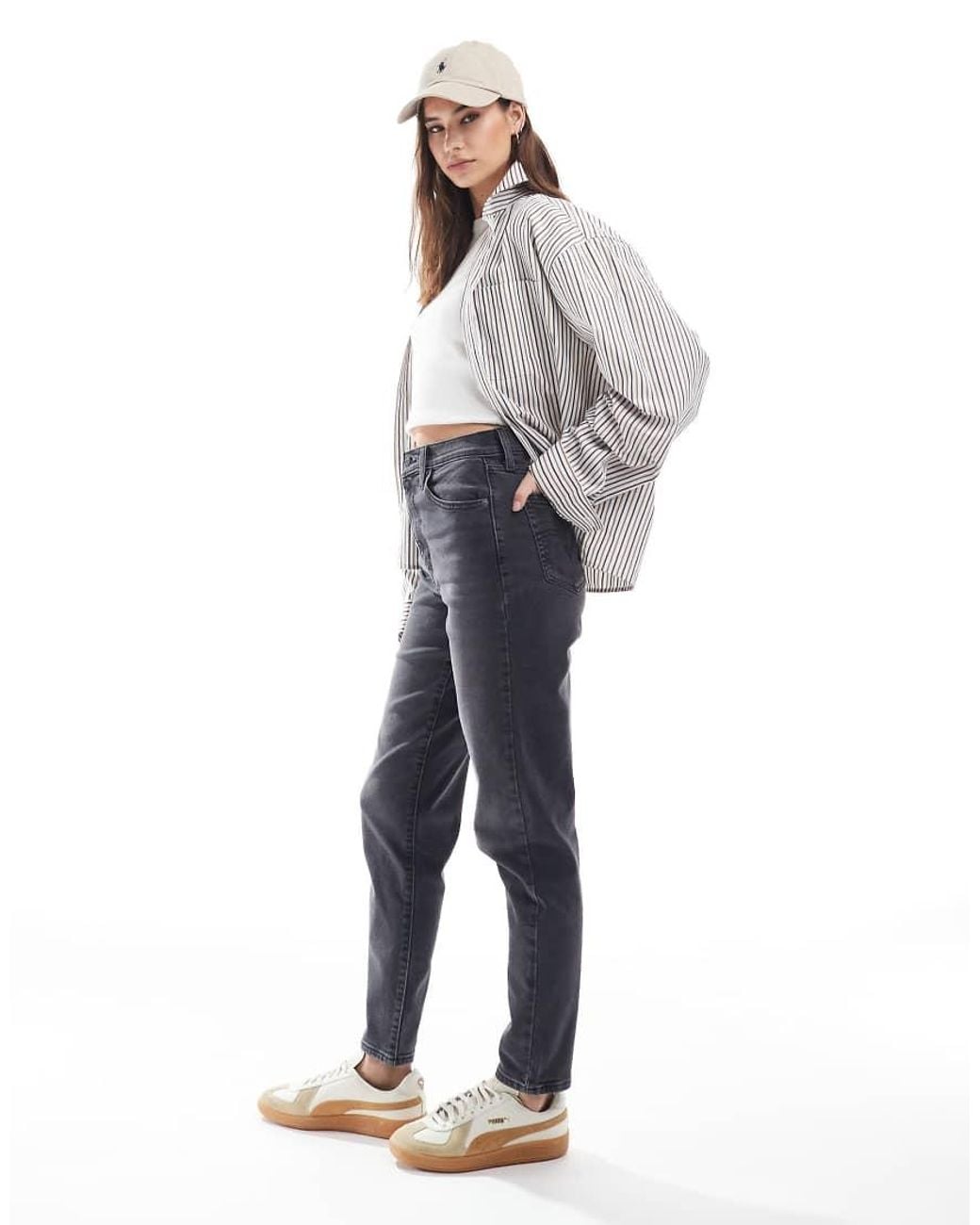 Levi's Blue High Waisted Mom Jean